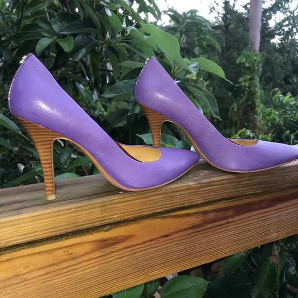 Coach Shoes - Sexy Purple Coach Heels